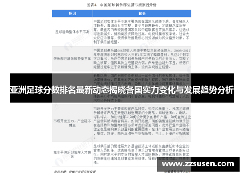 亚洲足球分数排名最新动态揭晓各国实力变化与发展趋势分析